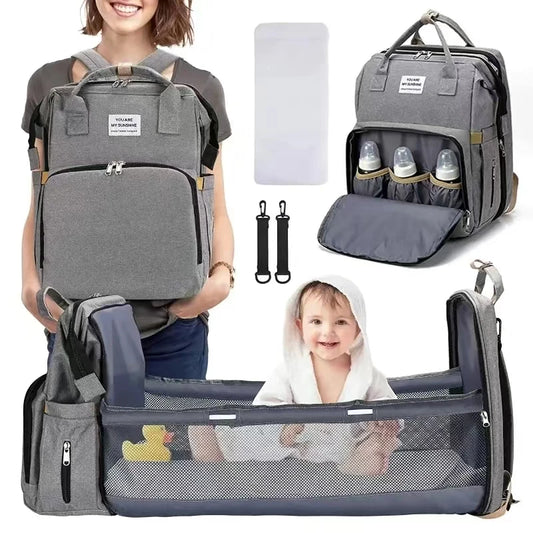 Foldable Diaper Bag with Changing Station